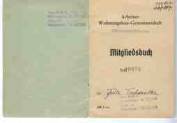 Bild Mitgliedsbuch Genossenschaft